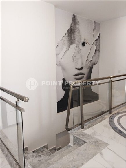 Современный садовый дуплекс 180 м² с мебелью и техникой в новом комплексе класса люкс в Авсалларе-id-10238-фото-17