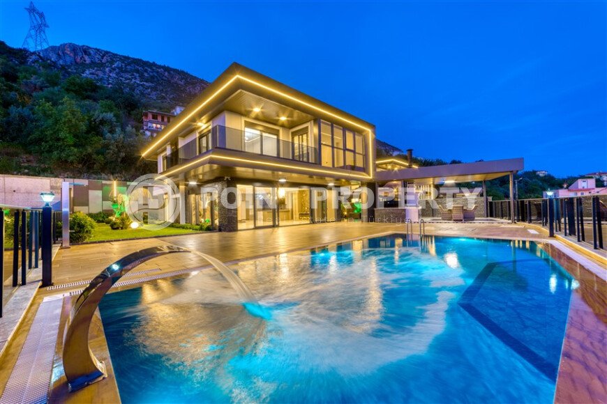 Вилла 4+1 с панорамным видом на море и собственным инфинити бассейном, подходит под гражданство-id-10242-фото-1