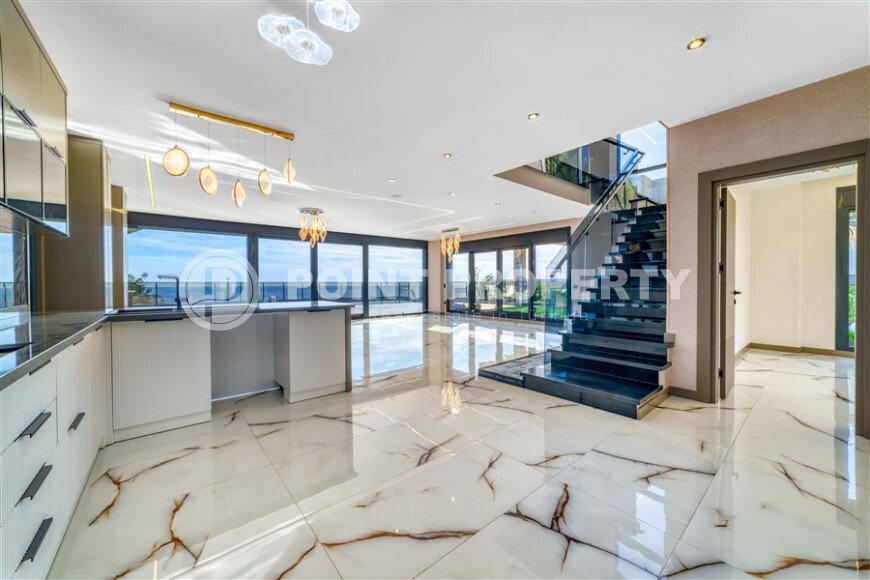 Вилла 4+1 с панорамным видом на море и собственным инфинити бассейном, подходит под гражданство-id-10242-фото-7