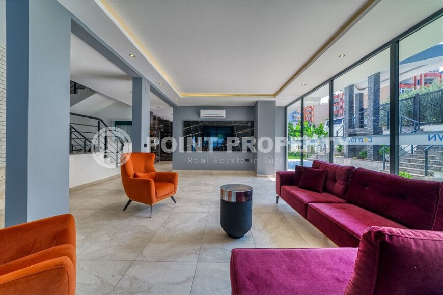 Furnished 1+1 apartment with partial sea view in a complex with infrastructure in Mahmutlar-id-10243-photo-8