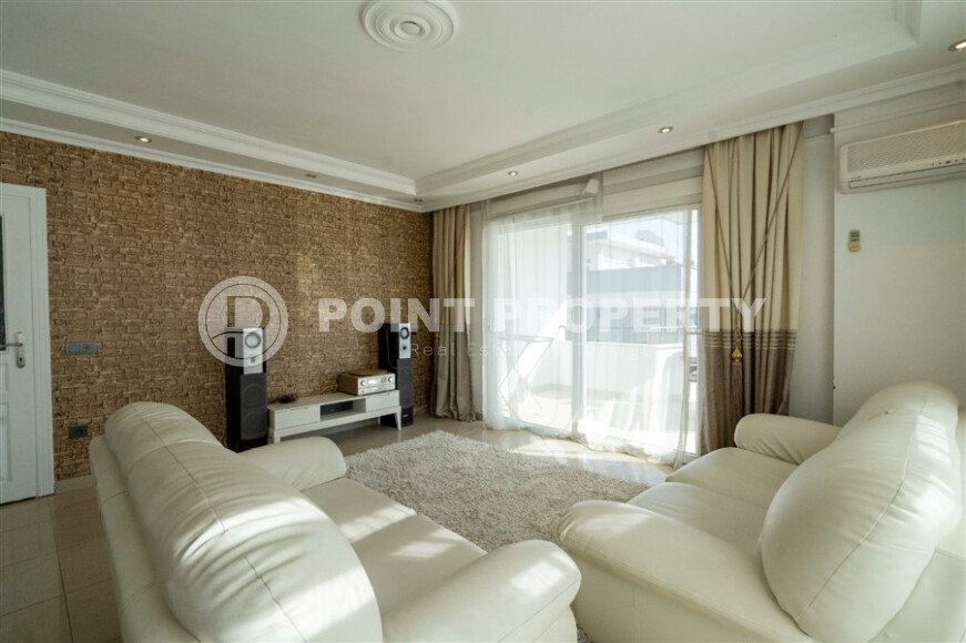 Уютная меблированная двухуровневая вартира 4+2 площадью 190 м² в жилом комплексе с бассейном в Оба-id-10246-фото-3