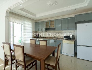 Уютная меблированная двухуровневая вартира 4+2 площадью 190 м² в жилом комплексе с бассейном в Оба-id-10246-фото-4