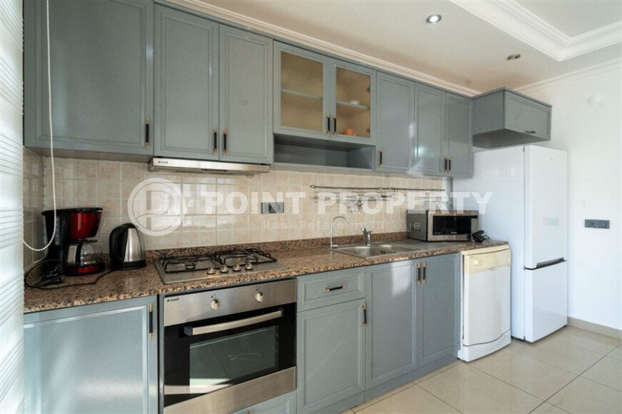 Уютная меблированная двухуровневая вартира 4+2 площадью 190 м² в жилом комплексе с бассейном в Оба-id-10246-фото-6