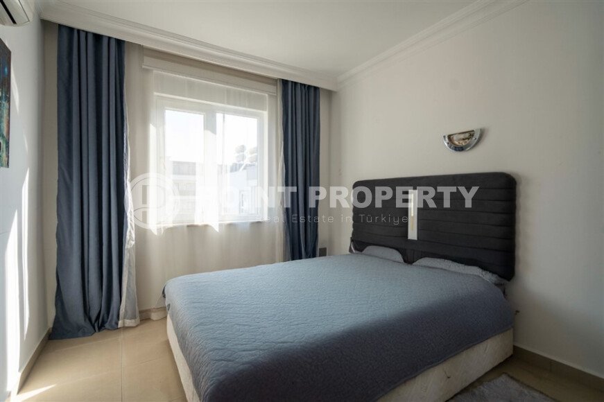 Уютная меблированная двухуровневая вартира 4+2 площадью 190 м² в жилом комплексе с бассейном в Оба-id-10246-фото-10