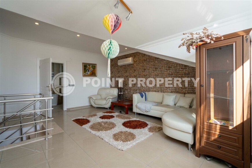 Уютная меблированная двухуровневая вартира 4+2 площадью 190 м² в жилом комплексе с бассейном в Оба-id-10246-фото-17