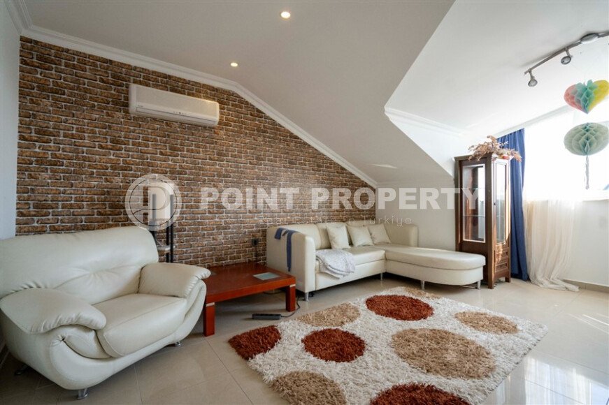 Уютная меблированная двухуровневая вартира 4+2 площадью 190 м² в жилом комплексе с бассейном в Оба-id-10246-фото-18