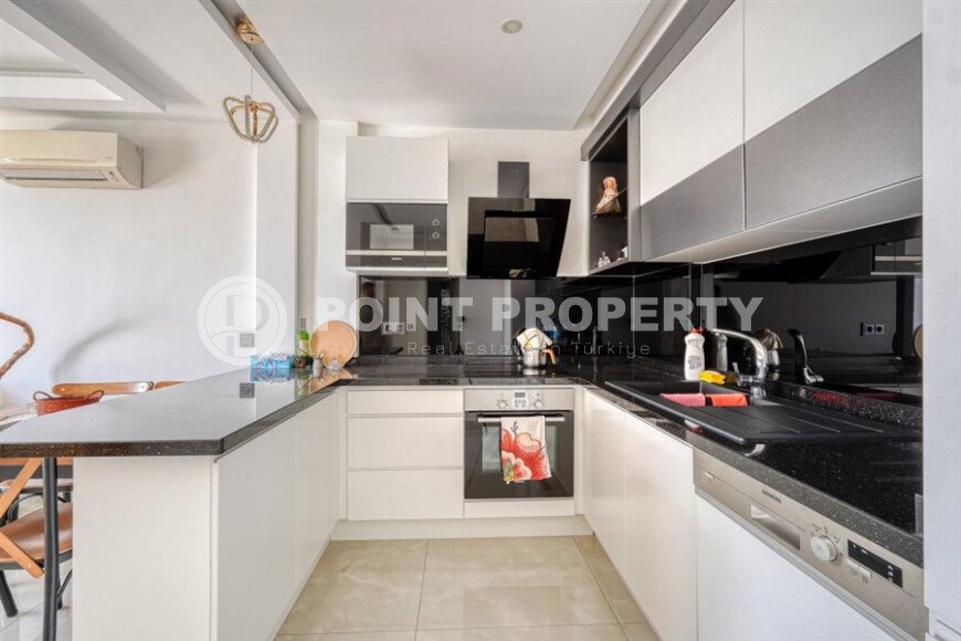 Стильные апартаменты 65 м² в Каргыджак, Аланья, вид на море-id-10250-фото-5