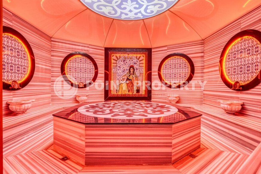 Стильные апартаменты 65 м² в Каргыджак, Аланья, вид на море-id-10250-фото-13