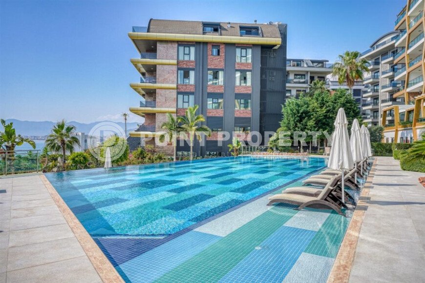 Стильные апартаменты 65 м² в Каргыджак, Аланья, вид на море-id-10250-фото-15