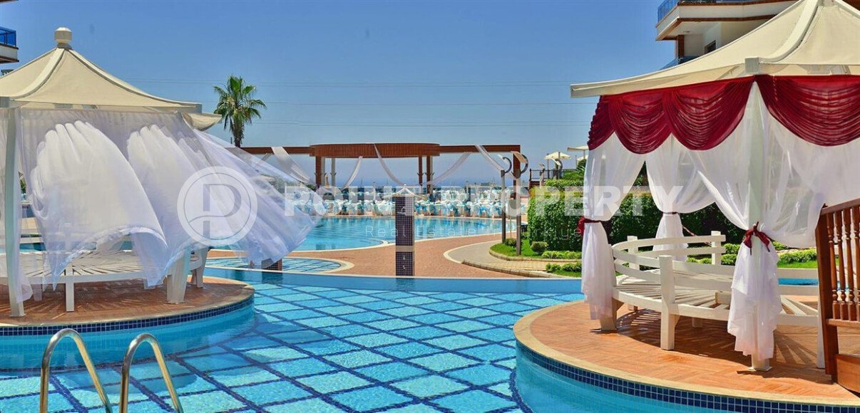 Комфортабельные апартаменты 120 м² с частичным видом на море и горы в Махмутлар, Аланья-id-10252-фото-14