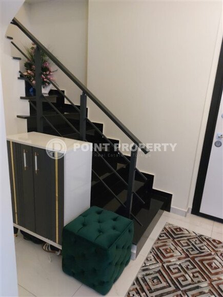 Стильный дуплекс 130 м², район пляжа Клеопатры, центр Аланьи-id-10266-фото-9