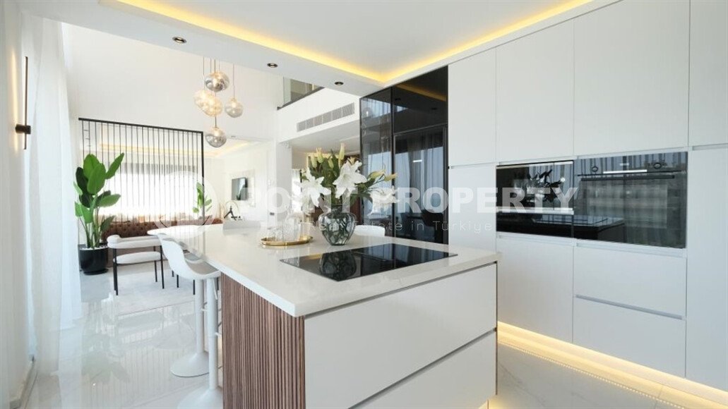 Magnificent modern villa 525 m², Bektaş area, with elevator and views of the sea and surrounding area-id-10274-photo-3