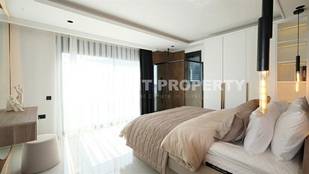 Magnificent modern villa 525 m², Bektaş area, with elevator and views of the sea and surrounding area-id-10274-photo-11