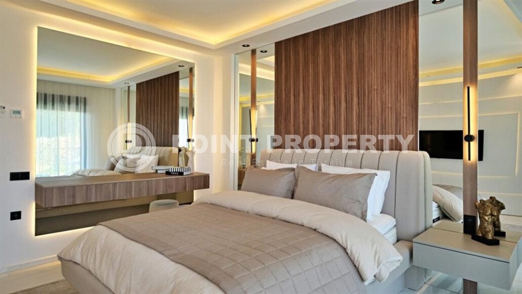 Magnificent modern villa 525 m², Bektaş area, with elevator and views of the sea and surrounding area-id-10274-photo-14