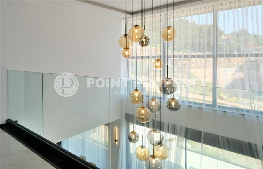 Magnificent modern villa 525 m², Bektaş area, with elevator and views of the sea and surrounding area-id-10274-photo-18