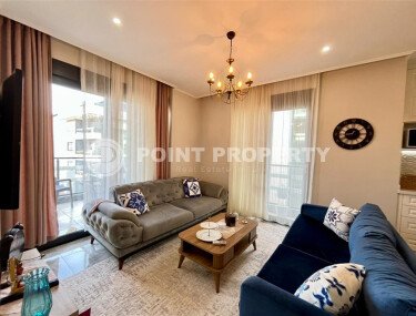 Прекрасная светлая квартира 2+1 площадью 82 м² в новом жилом комплексе с полной мебелью и техникой в районе Оба-id-10291-фото-4