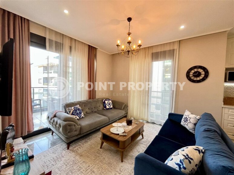 Прекрасная светлая квартира 2+1 площадью 82 м² в новом жилом комплексе с полной мебелью и техникой в районе Оба-id-10291-фото-4