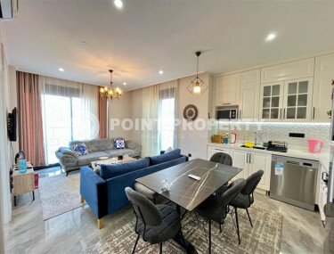 Прекрасная светлая квартира 2+1 площадью 82 м² в новом жилом комплексе с полной мебелью и техникой в районе Оба-id-10291-фото-5