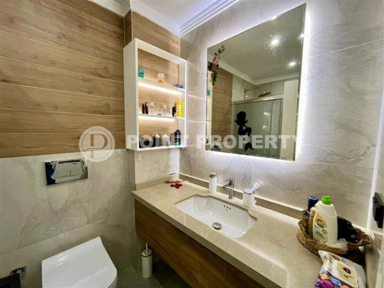 Прекрасная светлая квартира 2+1 площадью 82 м² в новом жилом комплексе с полной мебелью и техникой в районе Оба-id-10291-фото-13