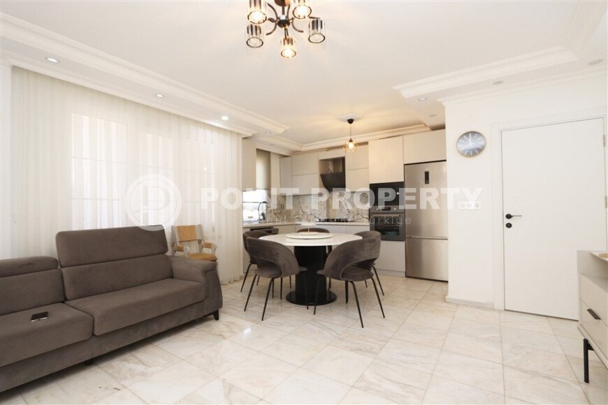 Просторный двухуровневый дюплекс 190 м² с мебелью и техникой в комплексе с инфраструктурой у моря в районе Оба – Обагёль, Аланья-id-10298-фото-2