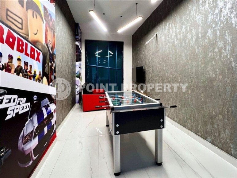 Стильная современная квартира 55 м² в новом жилом комплексе класса люкс в Махмутларе, Аланья-id-10304-фото-9