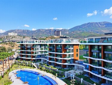 Просторная светлая квартира 80 м² с видом на море в современном комплексе Каргыджака-id-10334-фото-1