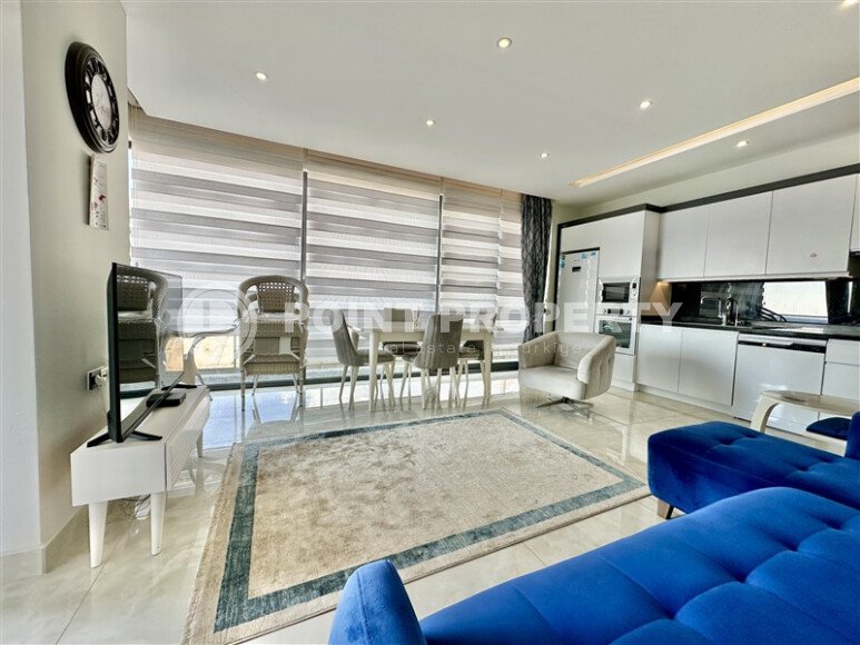 Современные апартаменты на первой линии, 98 м², район Махмутлар, вид на море-id-10358-фото-3