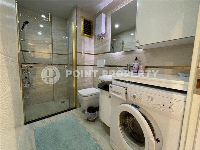 Современная квартира 1+1, 55 м², центр Аланьи, район пляжа Клеопатры-id-10361-фото-9