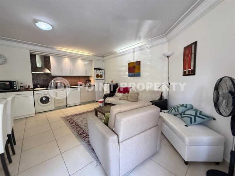 Просторная квартира 1+1, 60 м², центр Аланьи, район пляжа Клеопатры, с ВНЖ-id-10362-фото-1