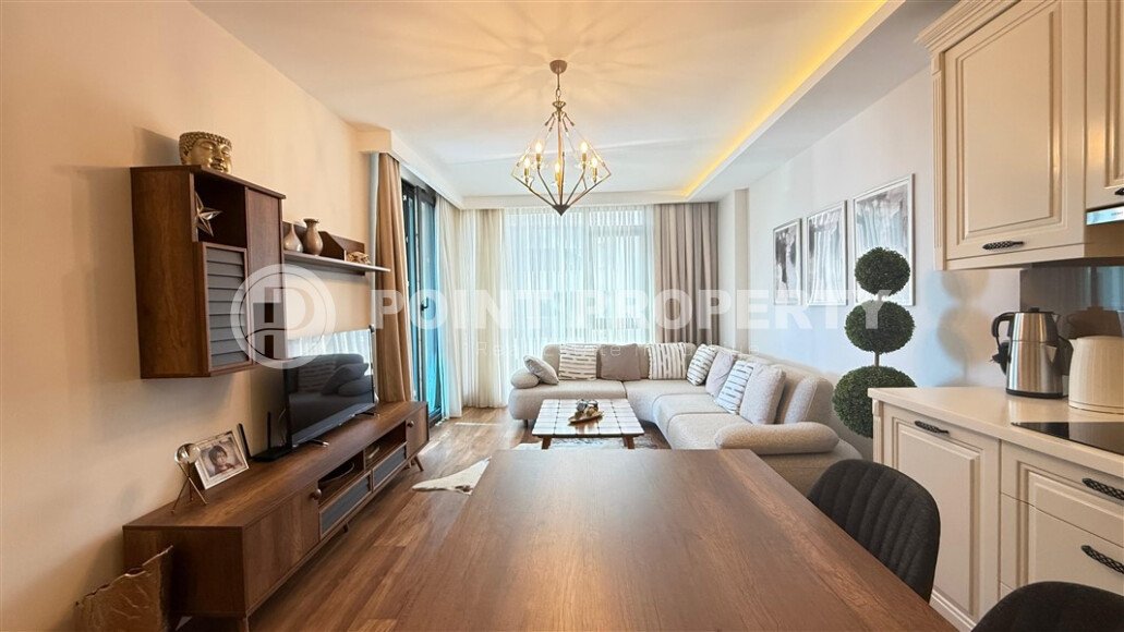 Просторная квартира 2+1, 110 м², Кестель, с видом на море-id-10370-фото-1