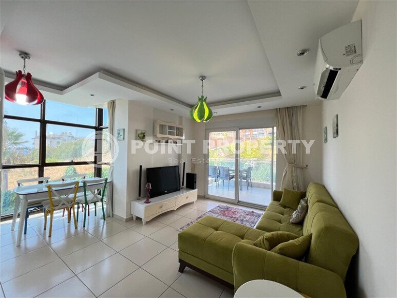 Солнечная 1+1, 65 м², район Кестель, Аланья, с частичным видом на море-id-10372-фото-2