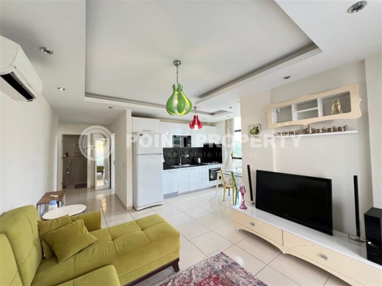 Солнечная 1+1, 65 м², район Кестель, Аланья, с частичным видом на море-id-10372-фото-3