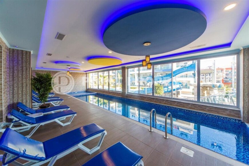 Солнечная 1+1, 65 м², район Кестель, Аланья, с частичным видом на море-id-10372-фото-13