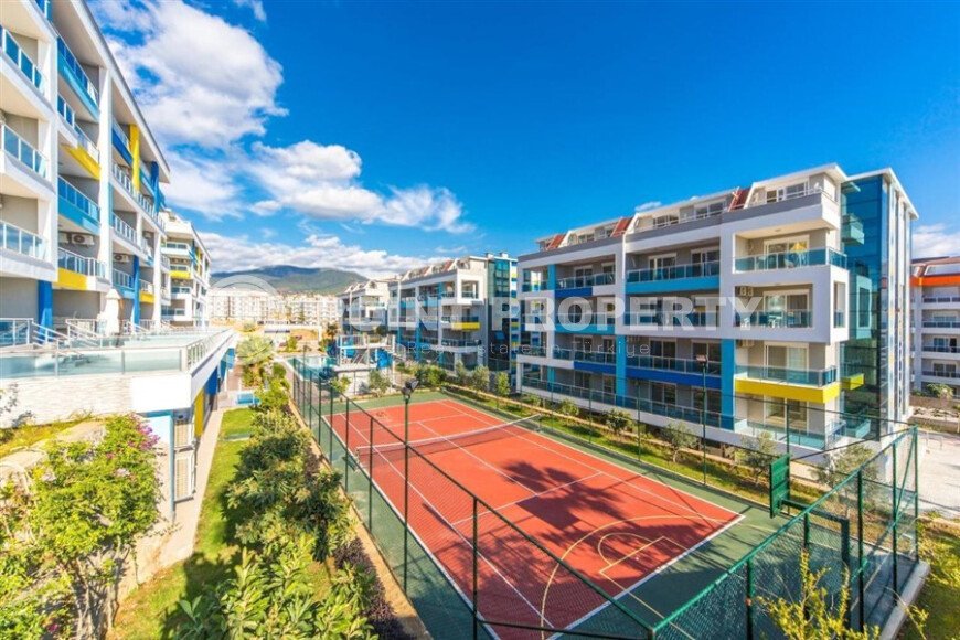 Солнечная 1+1, 65 м², район Кестель, Аланья, с частичным видом на море-id-10372-фото-16