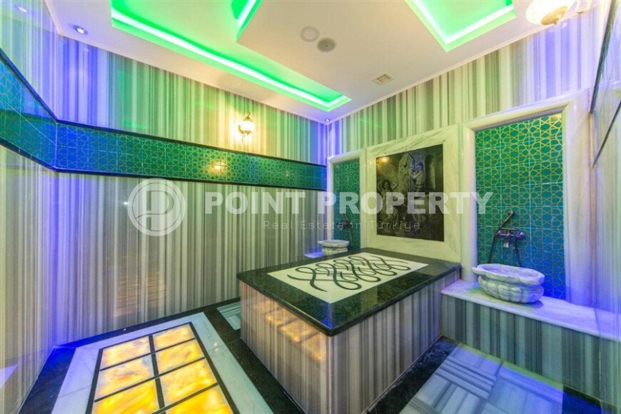 Солнечная 1+1, 65 м², район Кестель, Аланья, с частичным видом на море-id-10372-фото-17