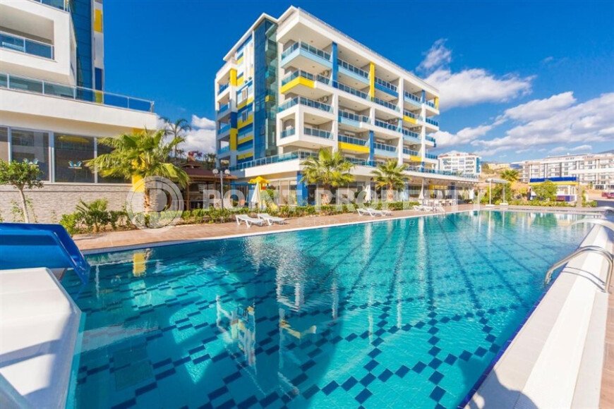 Солнечная 1+1, 65 м², район Кестель, Аланья, с частичным видом на море-id-10372-фото-18