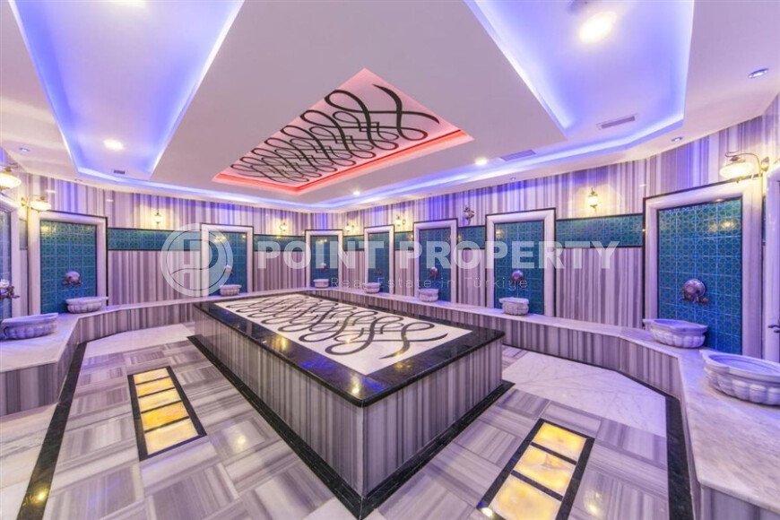 Солнечная 1+1, 65 м², район Кестель, Аланья, с частичным видом на море-id-10372-фото-19