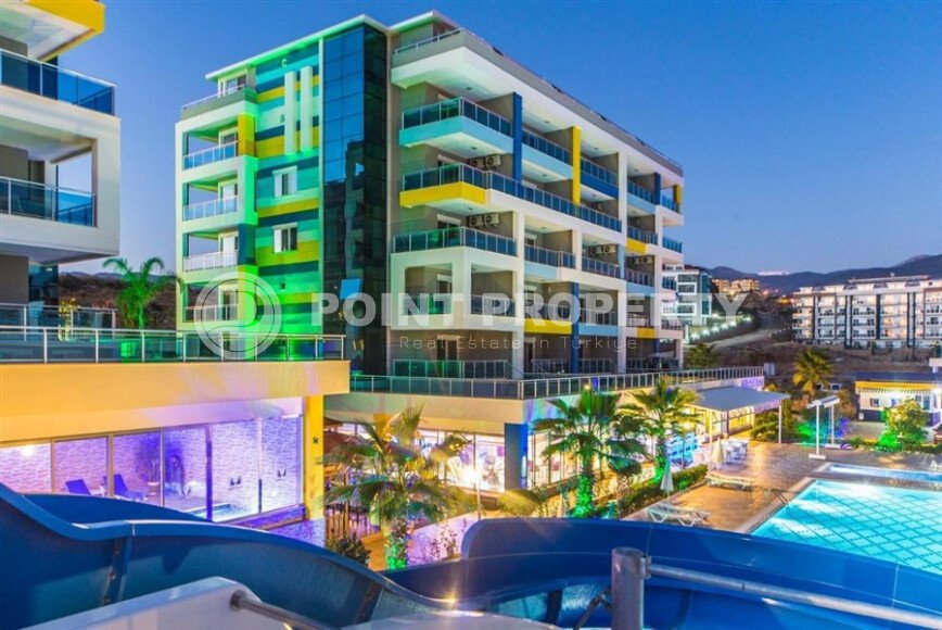 Солнечная 1+1, 65 м², район Кестель, Аланья, с частичным видом на море-id-10372-фото-20