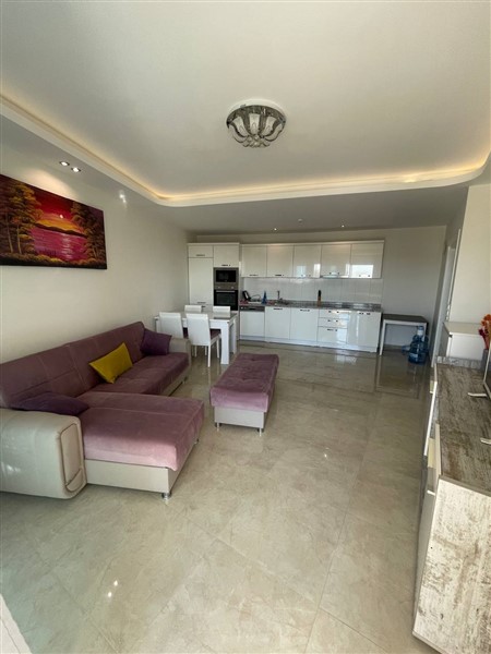 Просторная квартира 1+1, 65 м², район Махмутлар, в комплексе отельного типа, частичный вид на море-id-10375-фото-6