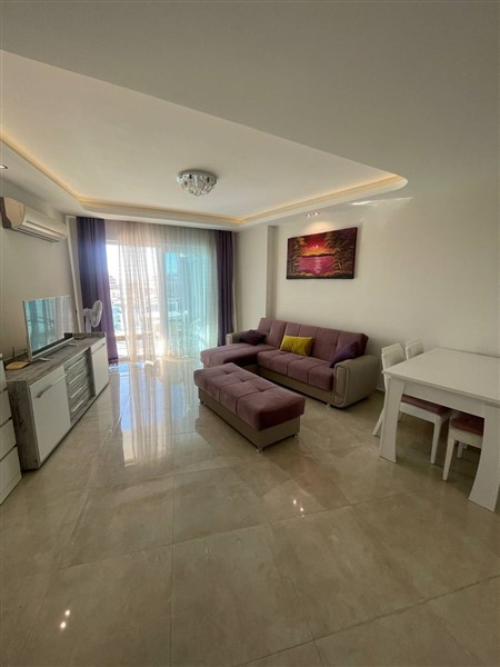 Просторная квартира 1+1, 65 м², район Махмутлар, в комплексе отельного типа, частичный вид на море-id-10375-фото-2