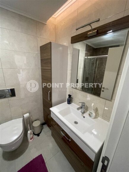 Просторная квартира 1+1, 65 м², район Махмутлар, в комплексе отельного типа, частичный вид на море-id-10375-фото-14