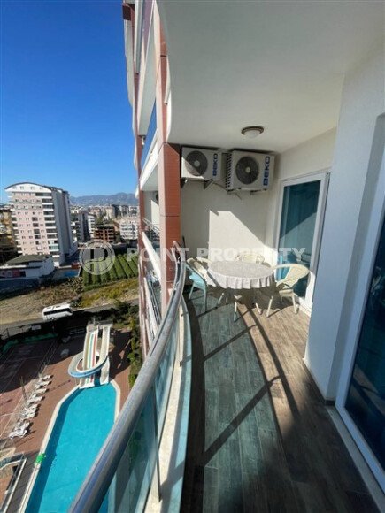 Просторная квартира 1+1, 65 м², район Махмутлар, в комплексе отельного типа, частичный вид на море-id-10375-фото-16