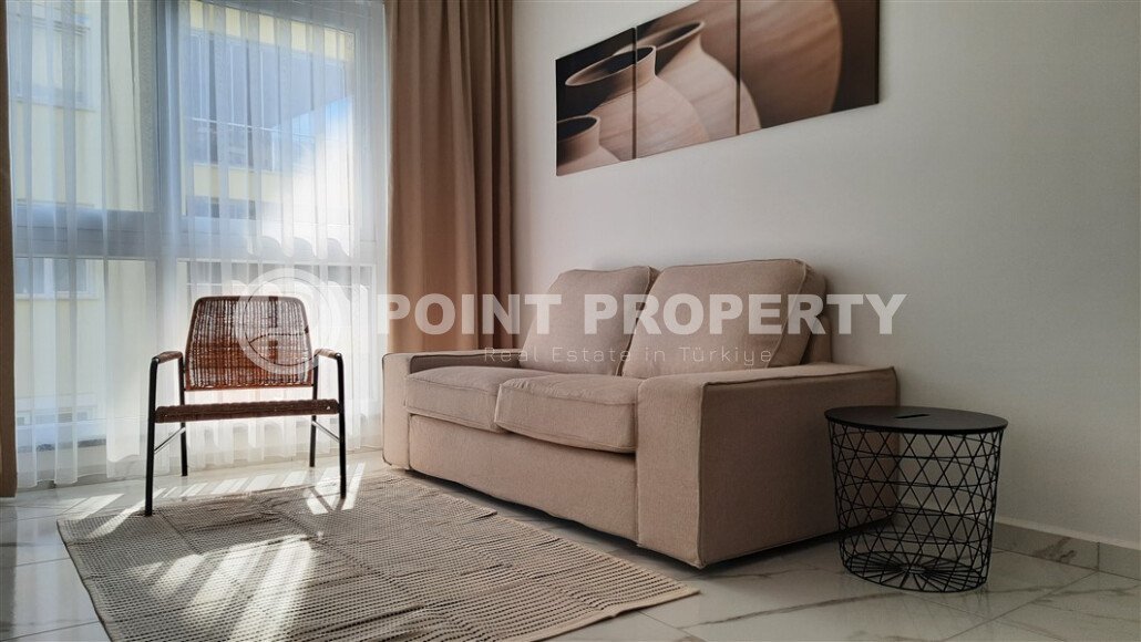 Просторная светлая квартира 2+1, 85 м² с полной мебелью и техникой в современном жилом комплексе в Махмутларе-id-10378-фото-4