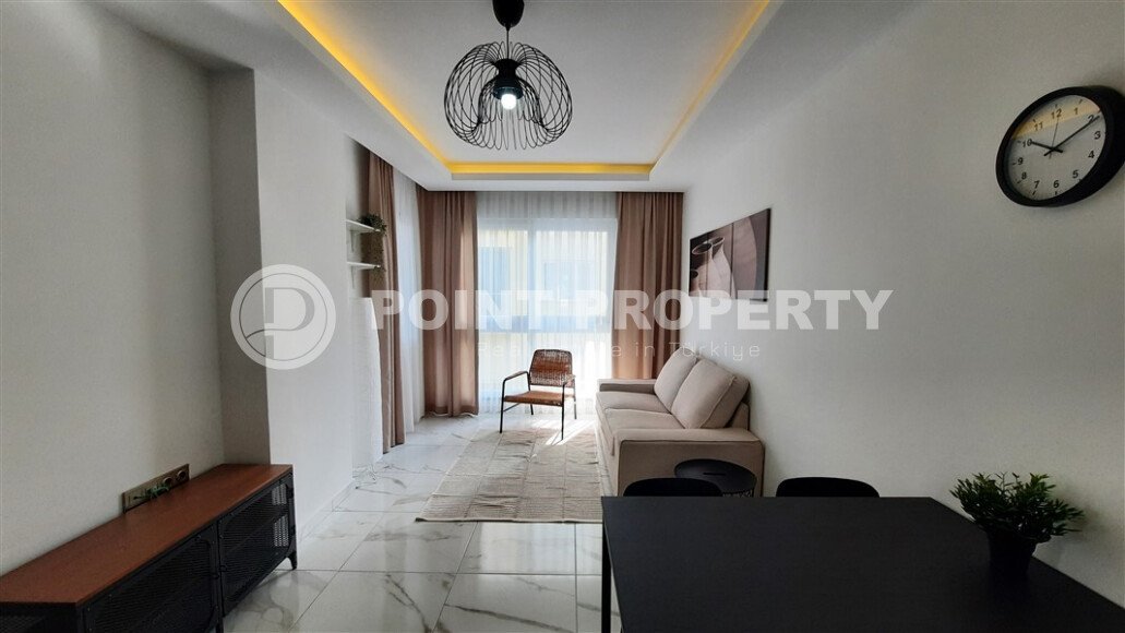 Просторная светлая квартира 2+1, 85 м² с полной мебелью и техникой в современном жилом комплексе в Махмутларе-id-10378-фото-5