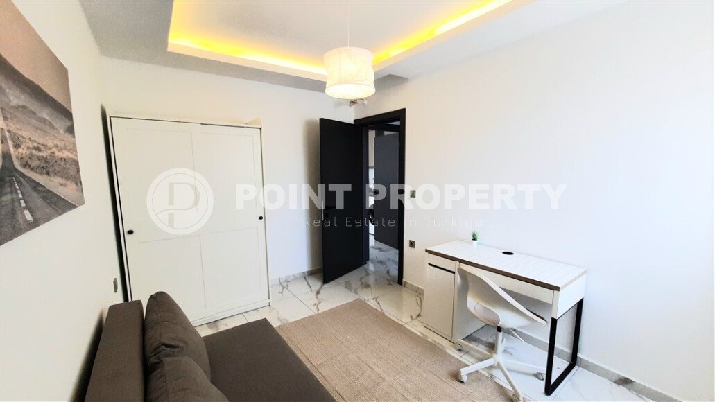 Просторная светлая квартира 2+1, 85 м² с полной мебелью и техникой в современном жилом комплексе в Махмутларе-id-10378-фото-6