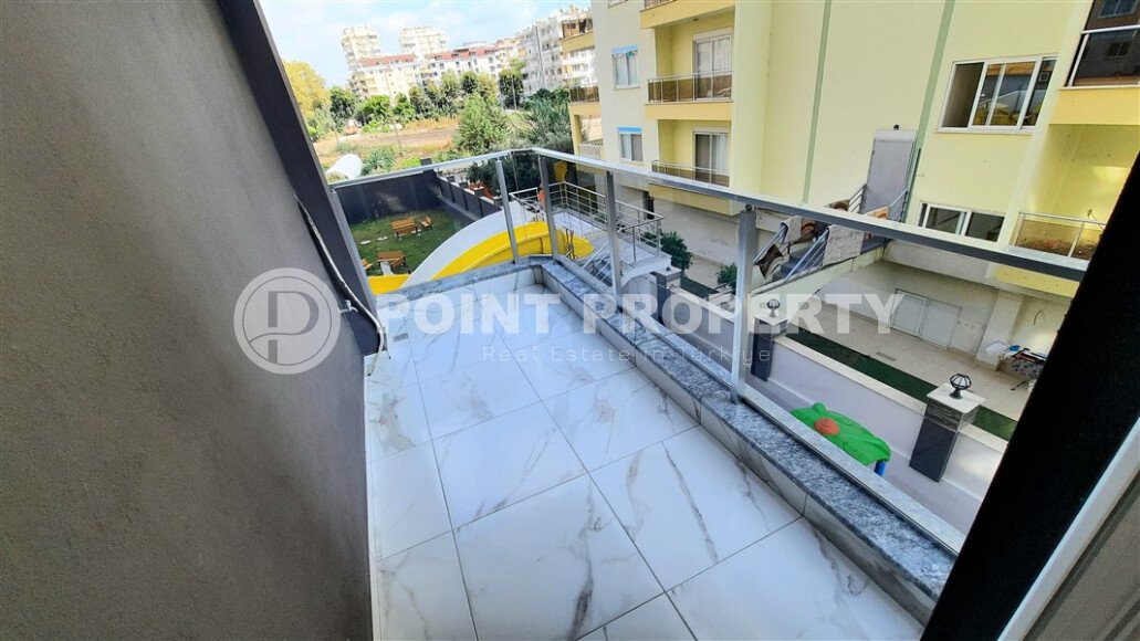 Просторная светлая квартира 2+1, 85 м² с полной мебелью и техникой в современном жилом комплексе в Махмутларе-id-10378-фото-14