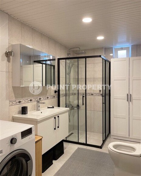 Просторная светлая двухспальная квартира 2+1, 110 м² с частичным видом на море в меблированном жилом комплексе в Обагёле-id-10380-фото-10