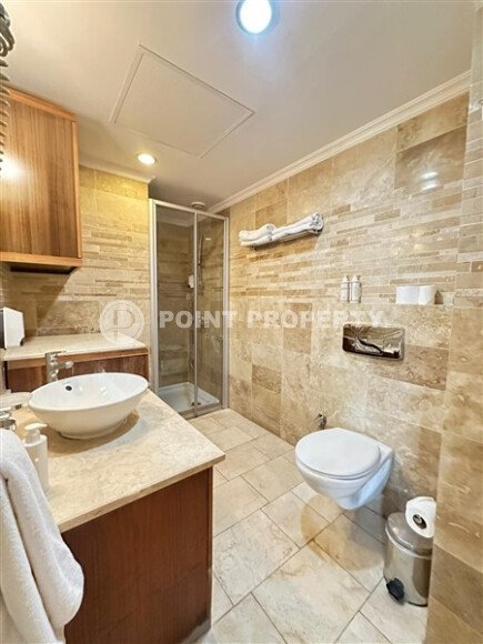 Комфортабельная квартира – 110 м² в комплексе с отелем, район Каргыджак, вид на море-id-10402-фото-9