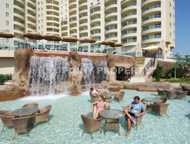 Spacious apartment – 140 m² in a hotel complex, Kargicak district, mountain view-id-10404-photo-2