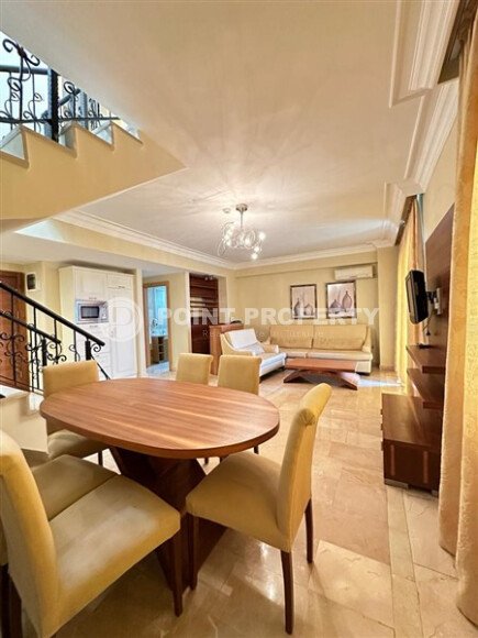 Видовой дуплекс – 110 м² в комплексе с отелем, район Каргыджак, вид на море и горы-id-10405-фото-3